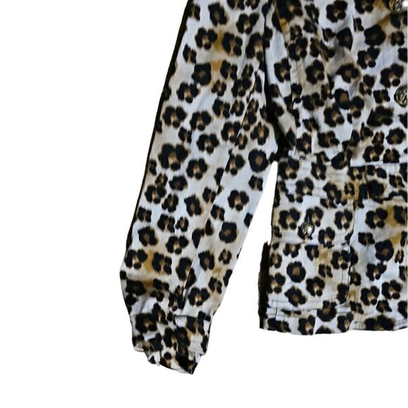 Women's CHARTER CLUB Animal Print Shacket Jacket Size 10 - Picture 5 of 5